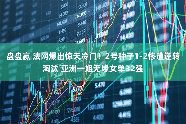 盘盘赢 法网爆出惊天冷门！2号种子1-2惨遭逆转淘汰 亚洲一姐无缘女单32强
