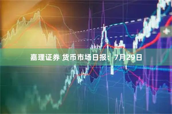 嘉理证券 货币市场日报：7月29日