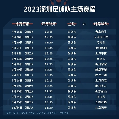 2023年中国足球队比赛赛程一览